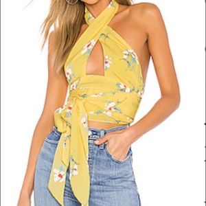 Revolve superdown wrap top